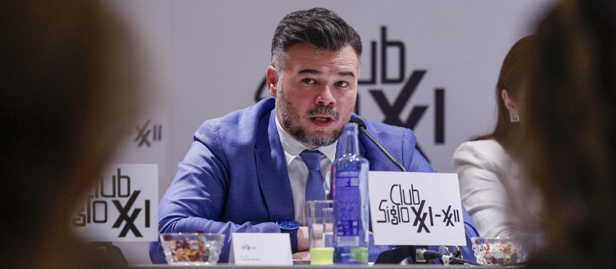 El portavoz parlamentario de ERC, Gabriel Rufián