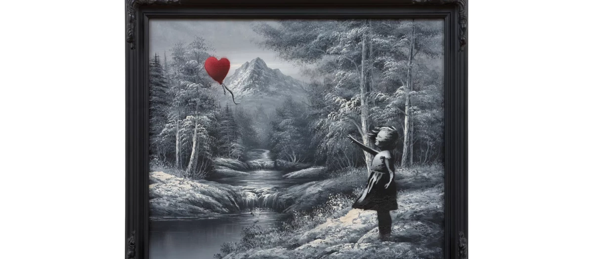 ‘Girl and Balloon on Found Landscape’