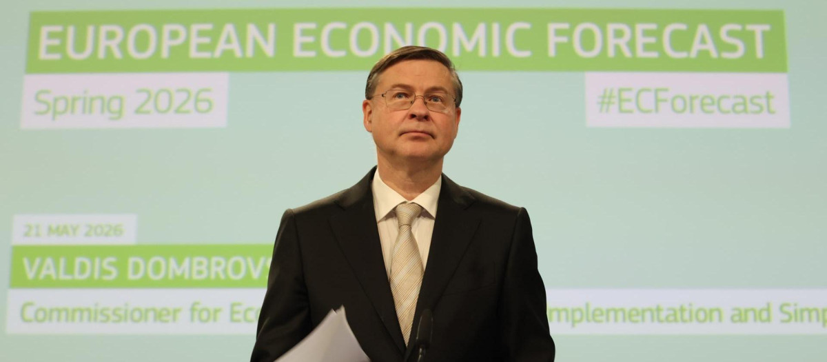 El comisario europeo de Economía, Valdis Dombrovskis