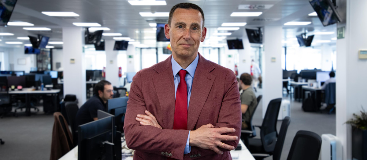Enrique Solano, presidente de la SCCE durante su entrevista en El Debate