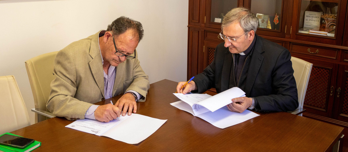 José Luis de Andrés y Joaquín Alberto Nieva firman el convenio
