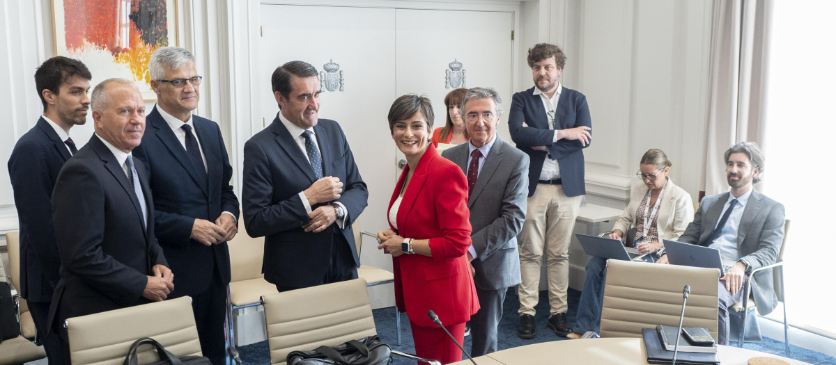 La ministra de Vivienda y Agenda Urbana, Isabel Rodríguez, durante la reunión de la Conferencia Sectorial de Vivienda y Agenda Urbana, en la sede del Ministerio