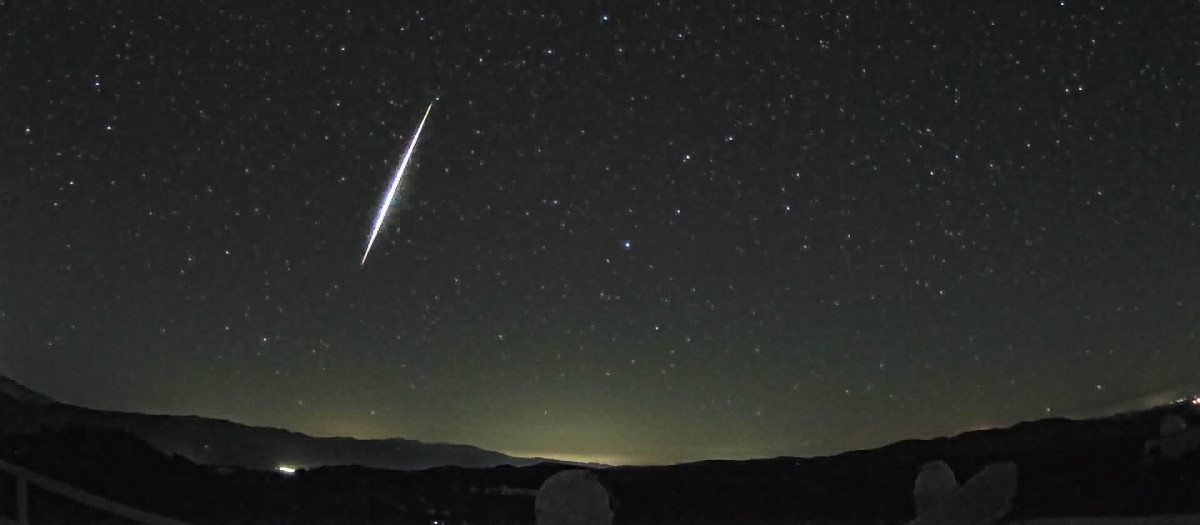 Bola de fuego que ha iluminado la costa de Málaga