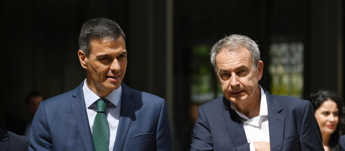 Pedro Sánchez y José Luis Rodríguez Zapatero, en una imagen de archivo