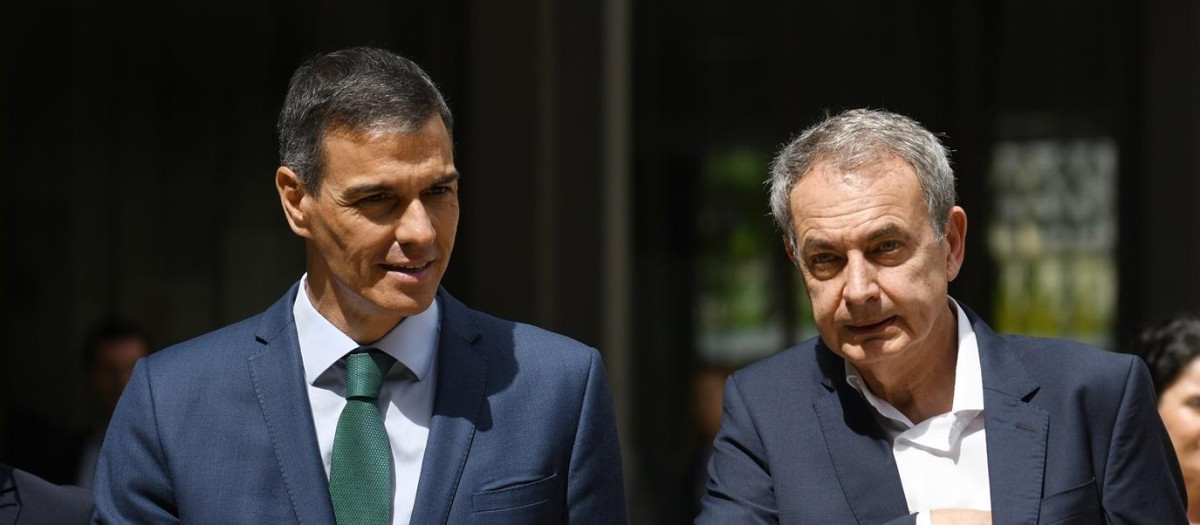 Pedro Sánchez y José Luis Rodríguez Zapatero, en una imagen de archivo