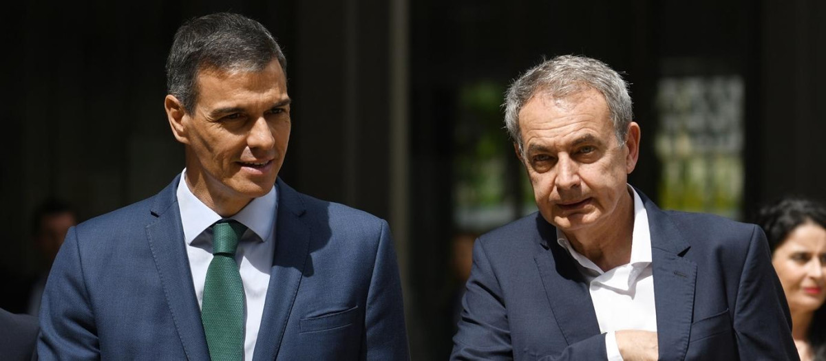 Pedro Sánchez y José Luis Rodríguez Zapatero, en una imagen de archivo