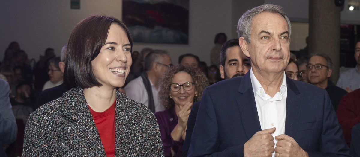 Imagen de archivo de Diana Morant (i) y José Luis Rodríguez Zapatero