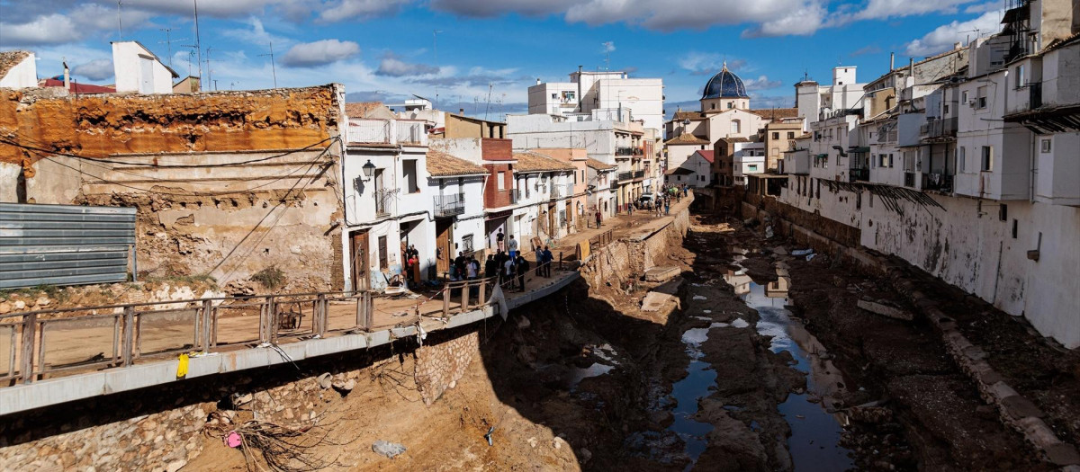 Imagen de archivo de una zona afectada por la DANA, a 2 de noviembre de 2024, en Chiva, Valencia