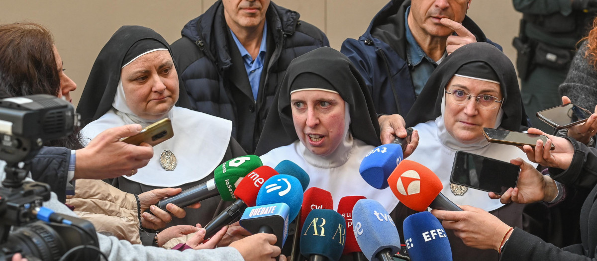 Las exmonjas clarisas de Belorado, en una imagen de archivo