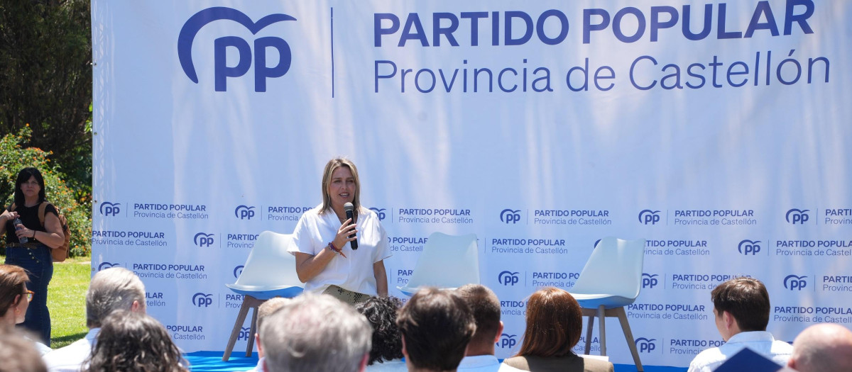 Imagen de Marta Barrachina durante el acto del Partido Popular de la provincia de Castellón