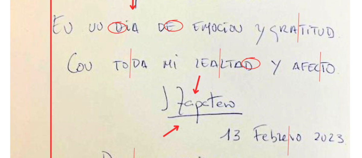 La letra de Zapatero