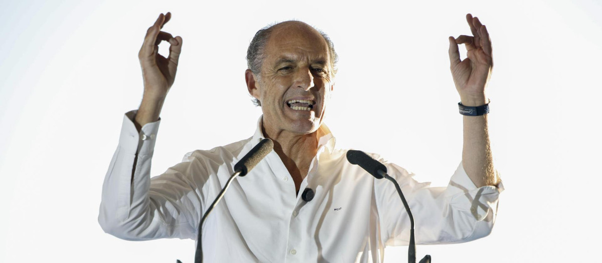 Imagen tomada este viernes de Francisco Camps en Valencia