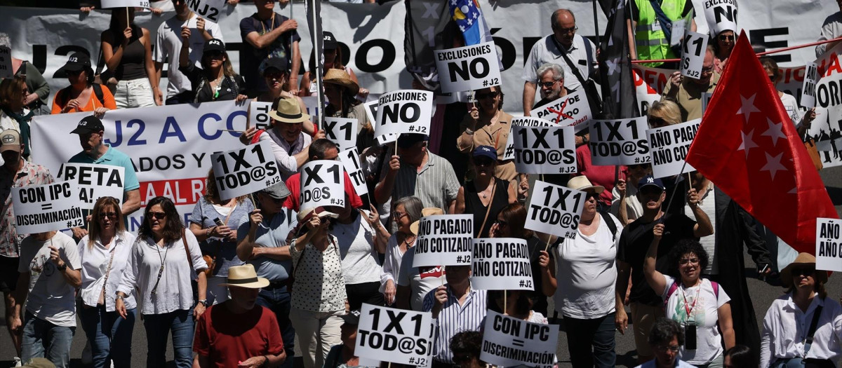 Manifestación de mutualistas.