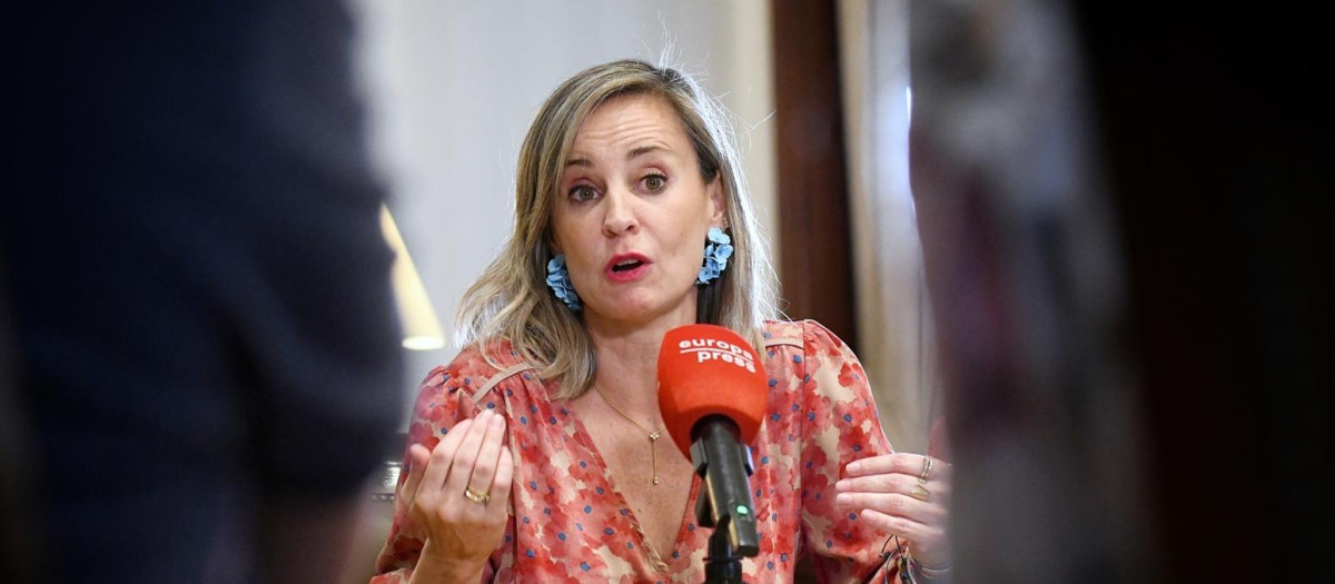 La portavoz de Sumar en el Congreso, Verónica Martínez Barbero, en una entrevista para Europa Press