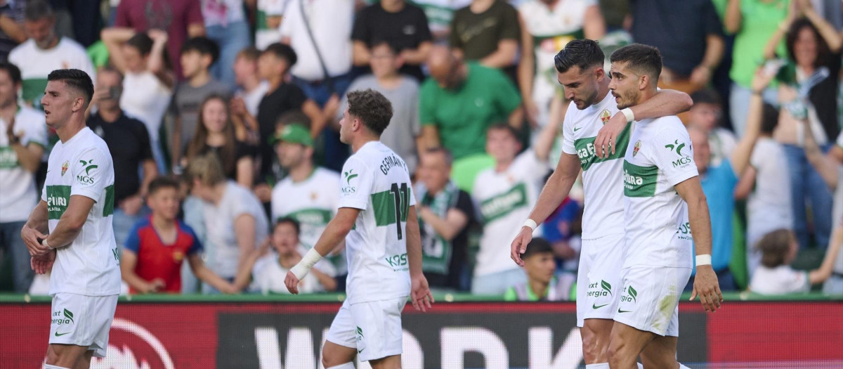(Foto de ARCHIVO)
Andre Da Silva of Elche CF celebrates after scoring his team's second goal during the Spanish League, LaLiga EA Sports, football match played between Elche CF and Atletico de Madrid at Estadio Manuel Martinez Valero on April 22, 2026 in Elche, Alicante, Spain.

Francisco Macia / AFP7 / Europa Press
22/4/2026 ONLY FOR USE IN SPAIN