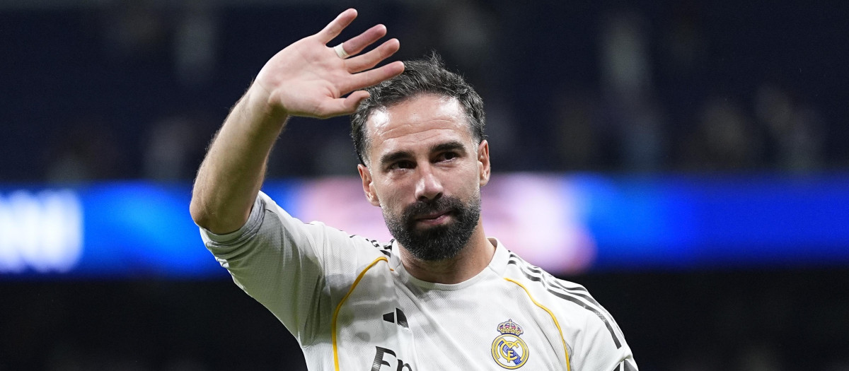Daniel Carvajal en el Bernabéu