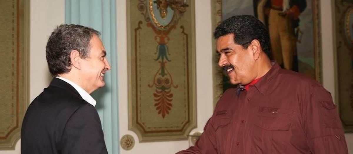 Imagen de archivo de José Luis Rodríguez Zapatero con Nicolás Maduro