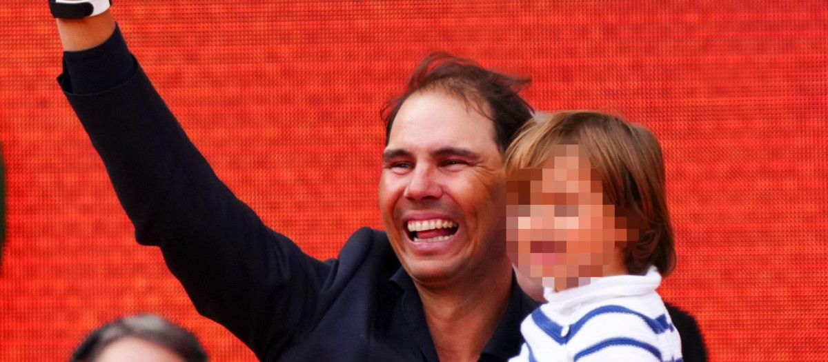 Rafa Nadal y su hijo