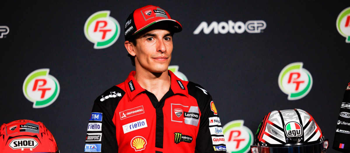 Marc Márquez, durante la presentación del Mundial de MotoGP