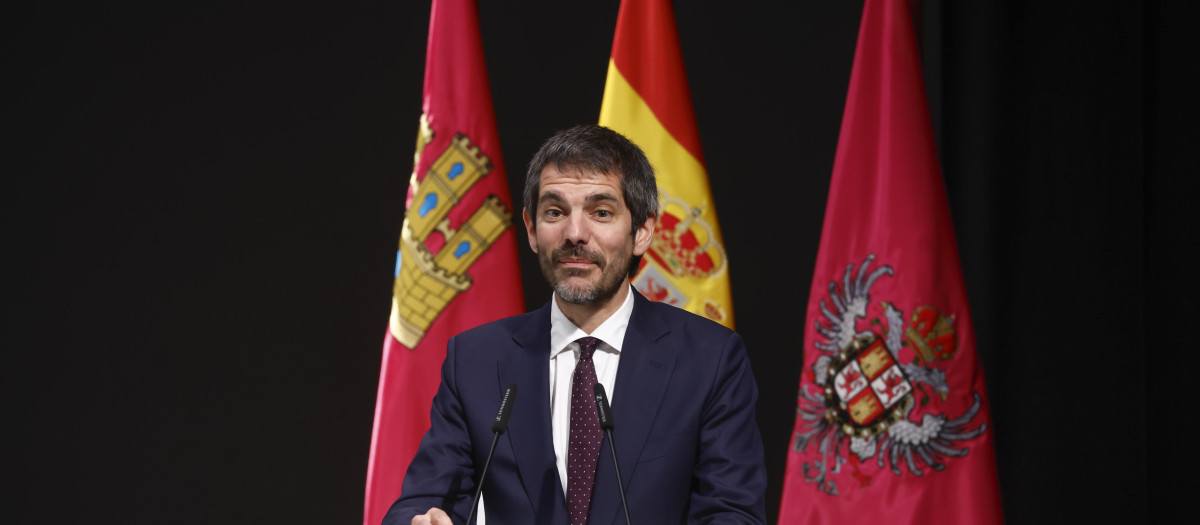 Ernest Urtasun durante la entrega de las Medallas al Mérito de las Bellas Artes el miércoles