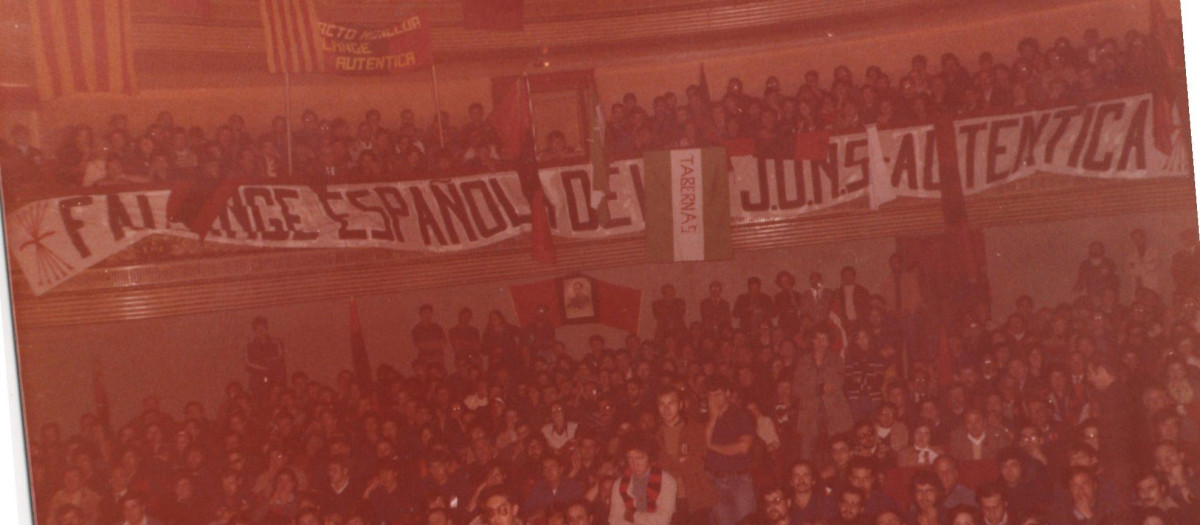 Aspecto general de un mitin de la época.