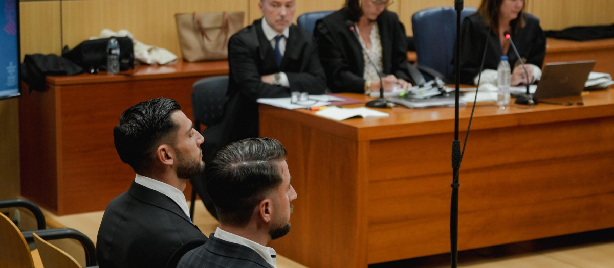 Imagen del futbolista Rafa Mir en la Audiencia Provincial de Valencia.