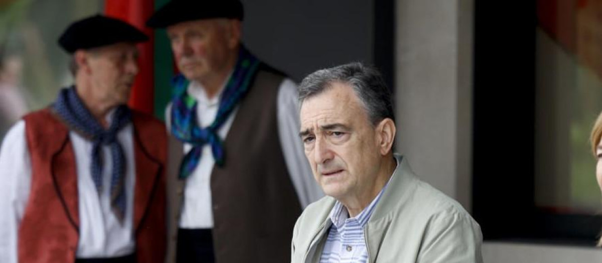 El presidente del PNV, Aitor Esteban, este sábado