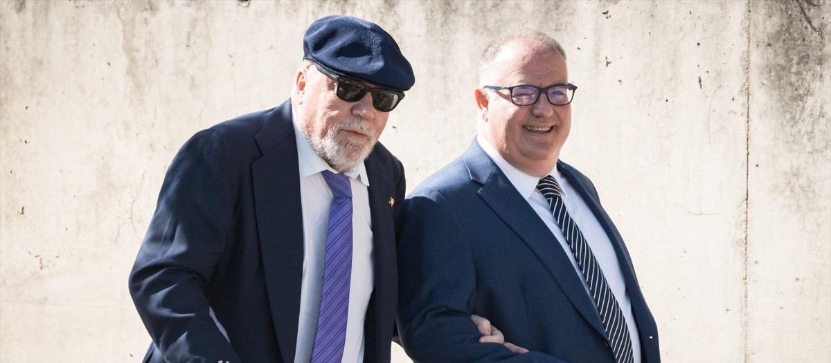 El excomisario José Manuel Villarejo, a su llegada a la Audiencia Nacional