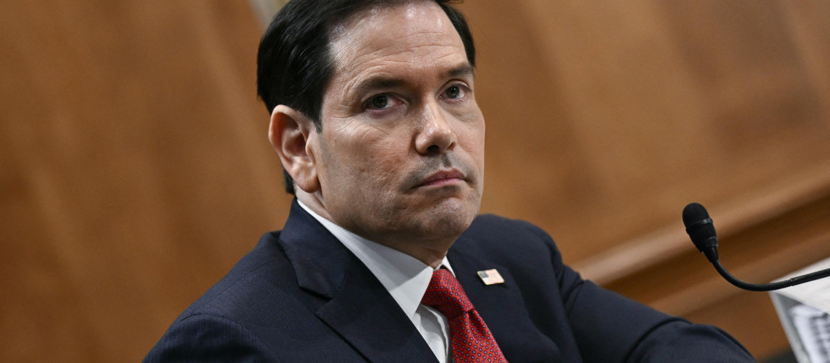 Marco Rubio, secretario de Estado de EE.UU. en una comparecencia en el Senado