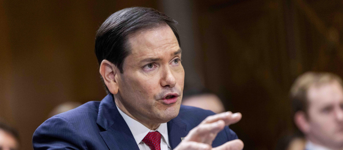 WASHINGTON (USA), 02/06/2026.- US Secretary of State Marco Rubio testifies before the Senate Foreign Relations Committee hearing on the FY27 Department of State Budget Request on Capitol Hill in Washington, DC, USA, 02 June 2026. Secretary Rubio testified before the Senate for the first time since the start of the Iran war. EFE/EPA/SHAWN THEW