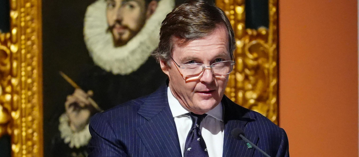 Pedro de Borbón-Dos Sicilias y Orleans, en un acto en Sevilla