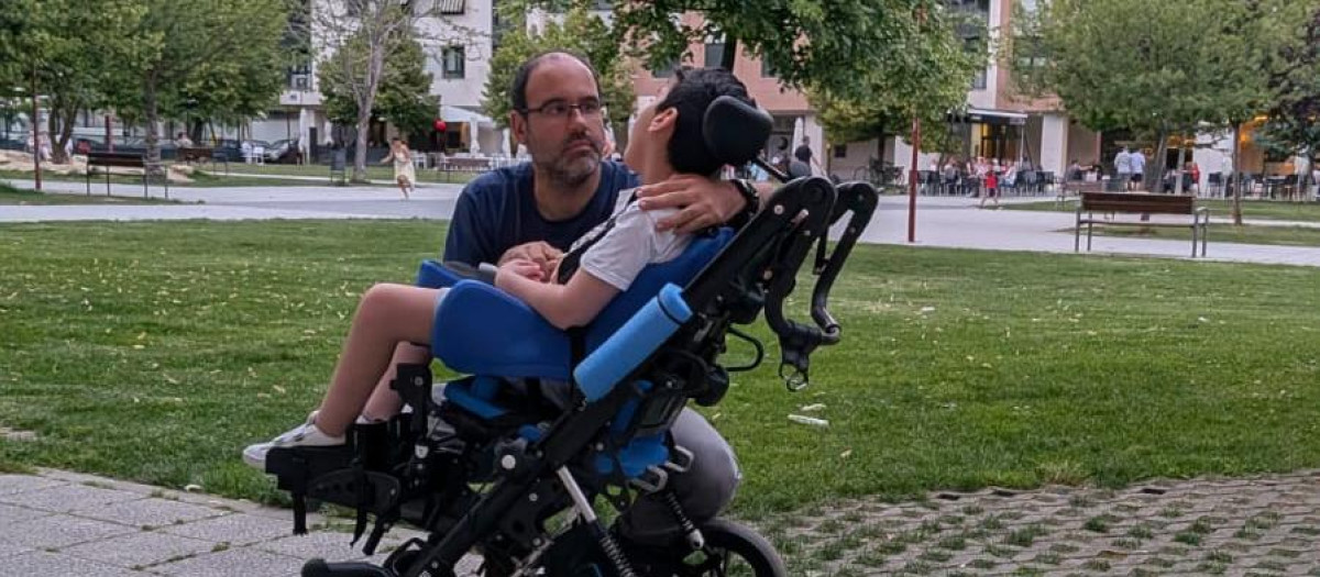 David con su hijo Lucas