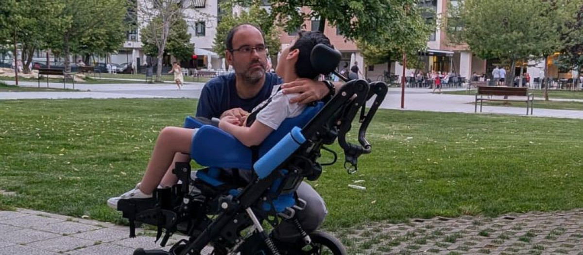 David con su hijo Lucas