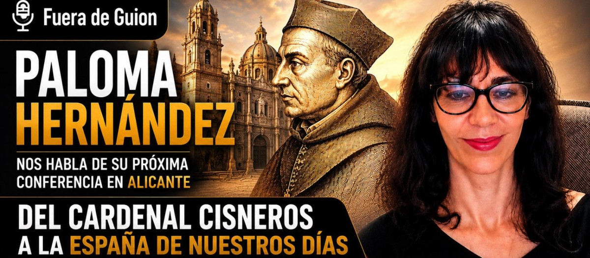 Cartel de la conferencia de Paloma Hernández en Alicante