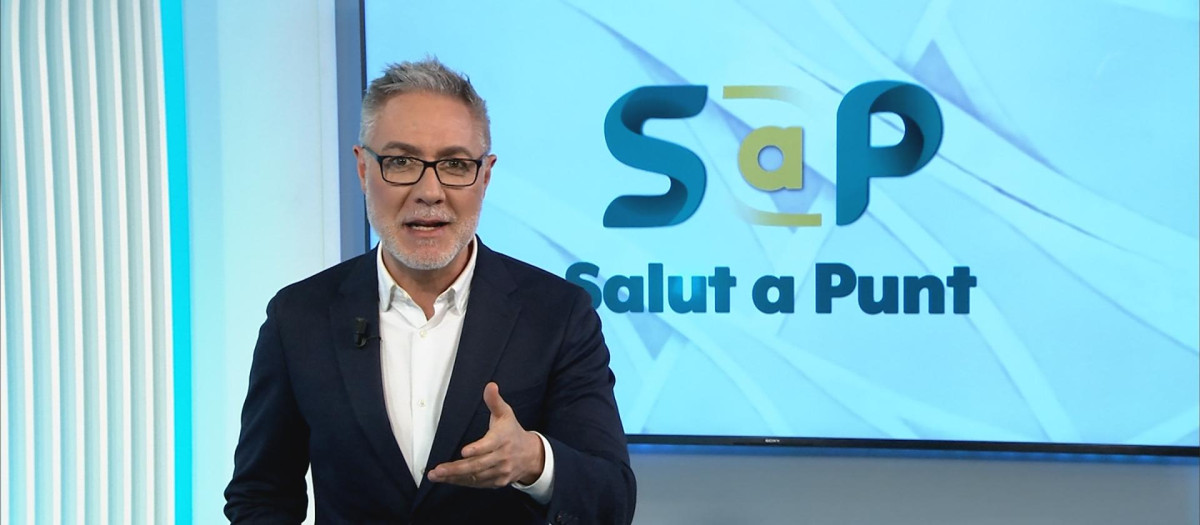 Imagen del Josep Ponsoda, presentador del programa de À Punt, 'Salut a punt'