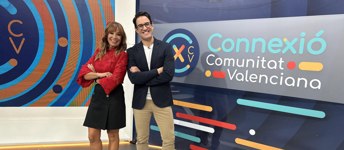 Clara Castelló y Juanma Melero, presentadores de Connexió Comunitat Valenciana