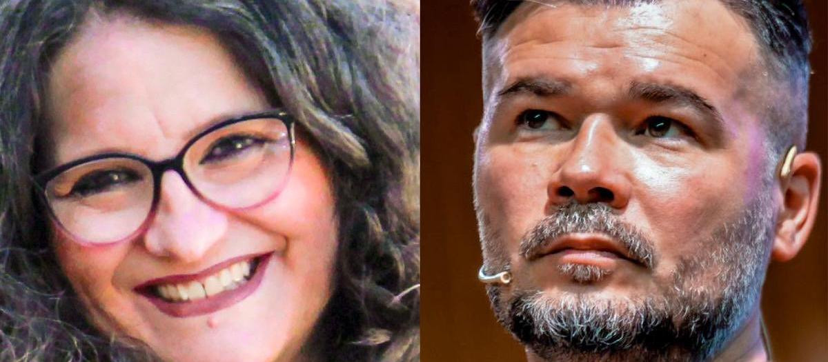 Cartel promocional del acto de Mónica Oltra y Gabriel Rufián en Valencia el próximo 19 de junio