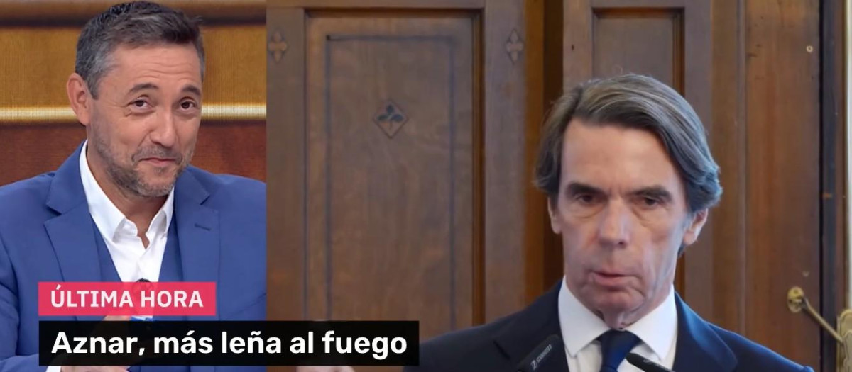 Javier Ruiz ha atacado a Aznar en Mañaneros 360 con la ayuda de Antón Losada