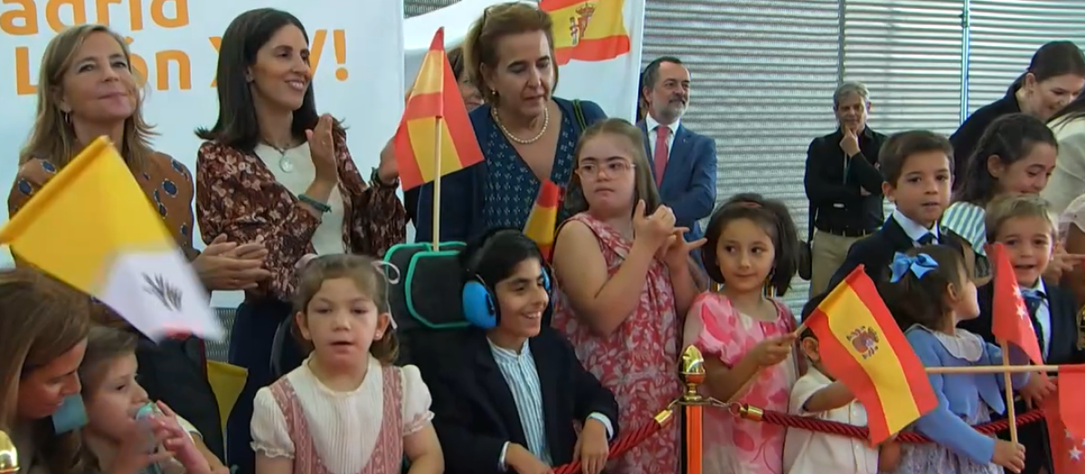 Los niños de la Diócesis de Madrid, procedentes de diferentes vicarias, esperan a León XIV