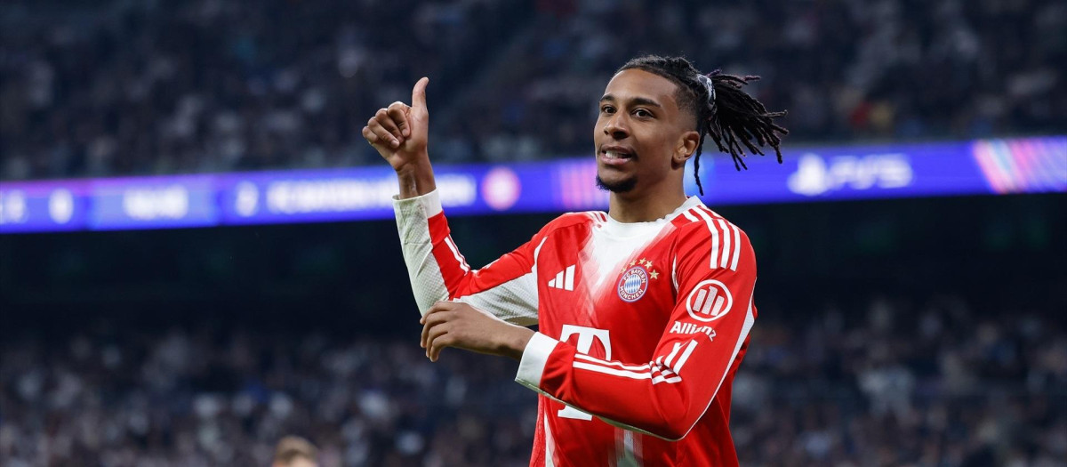 (Foto de ARCHIVO)
Michael Olise of Bayern Munich gestures during the UEFA Champions League 2025/26 Quarter-finals First Leg match between Real Madrid C.F. and Bayern Munich at Bernabeu stadium on April 07, 2026, in Madrid, Spain.

Dennis Agyeman / AFP7 / Europa Press
07/4/2026 ONLY FOR USE IN SPAIN