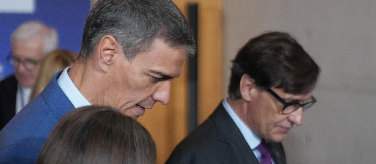 El presidente del Gobierno, Pedro Sánchez, y el presidente catalán, Salvador Illa, hace unos días en Barcelona
