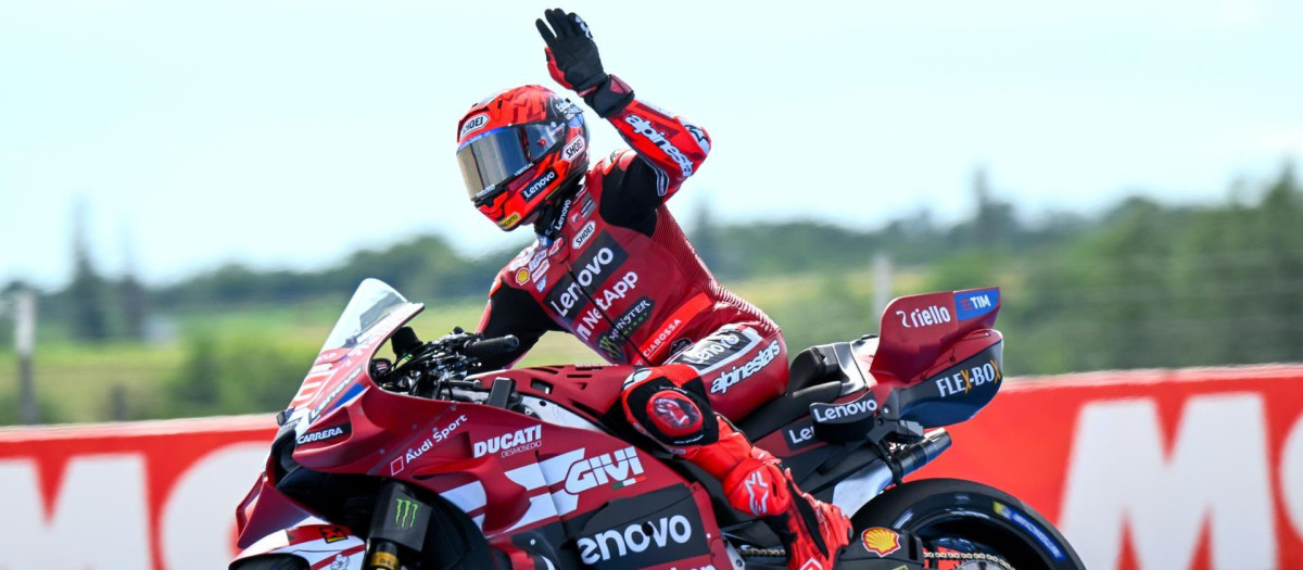 Marc Márquez, en el Gran Premio de Hungría