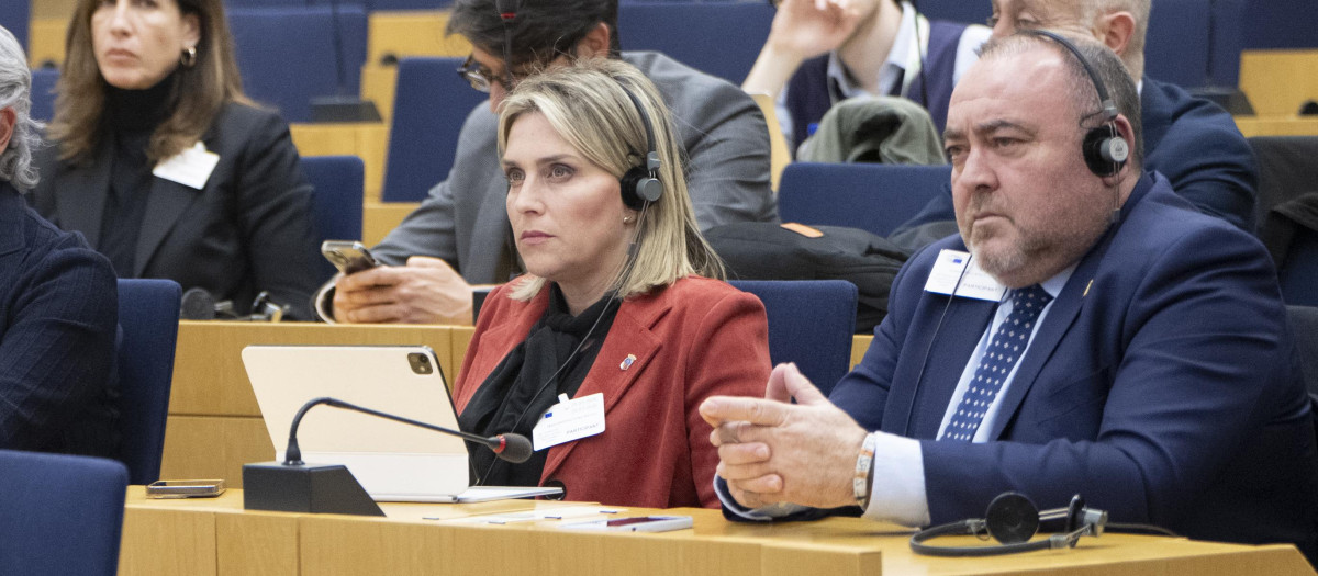 Marta Barrachina en defensa del sector de la cerámica en Bruselas