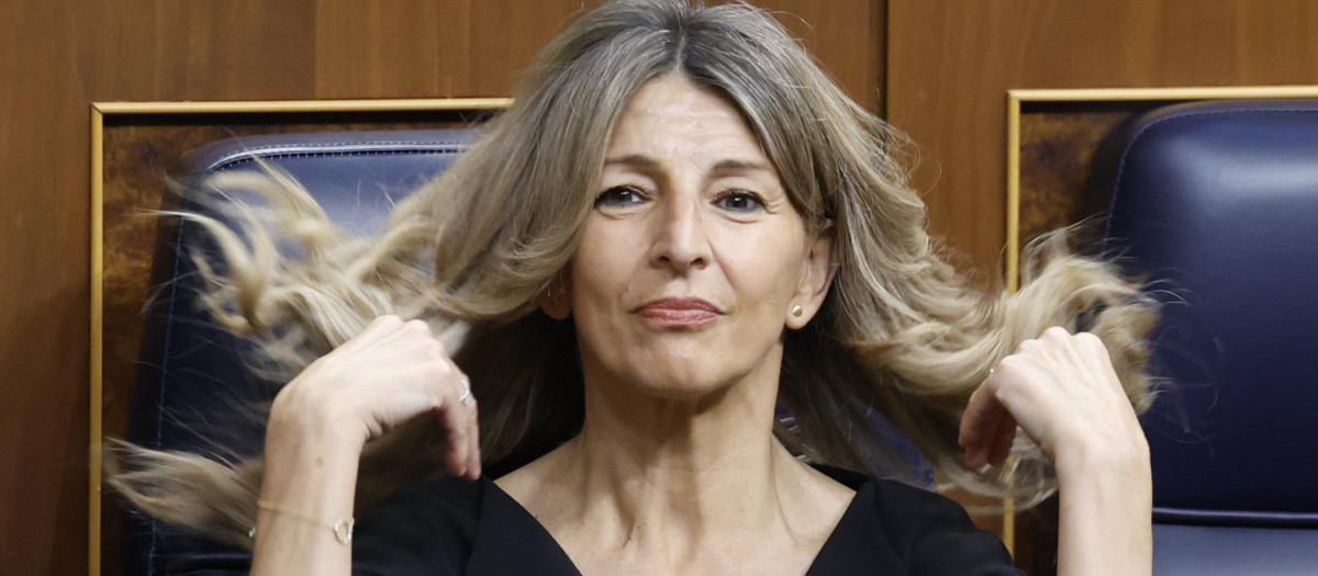 Yolanda Díaz, en el Congreso