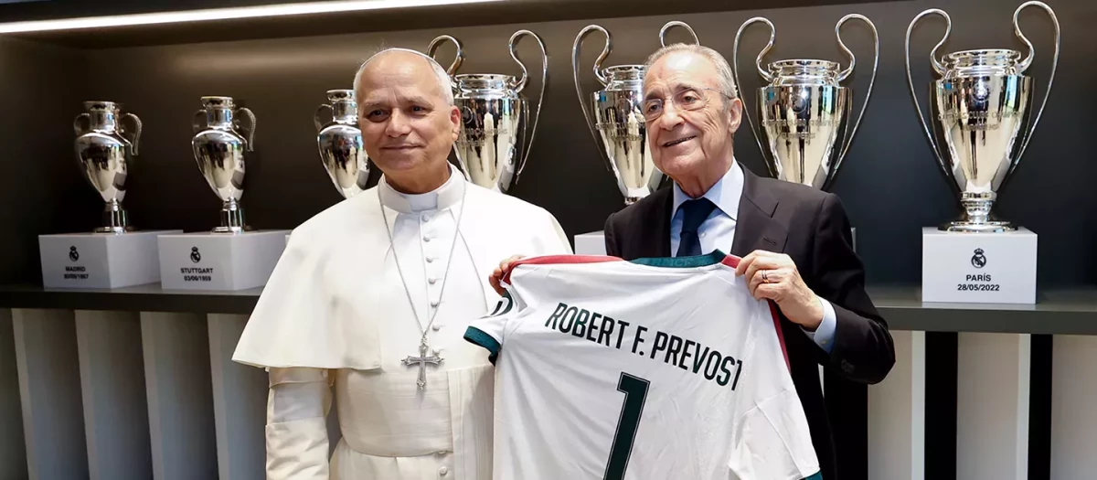 Florentino Pérez, con el Papa León XIV