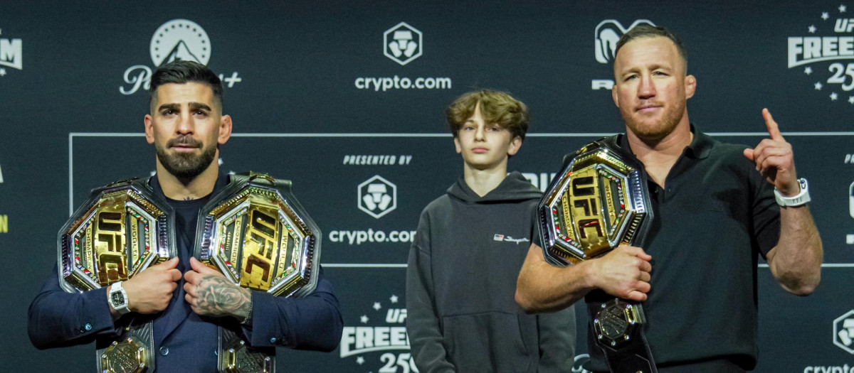 Ilia Topuria y Justin Gaethje