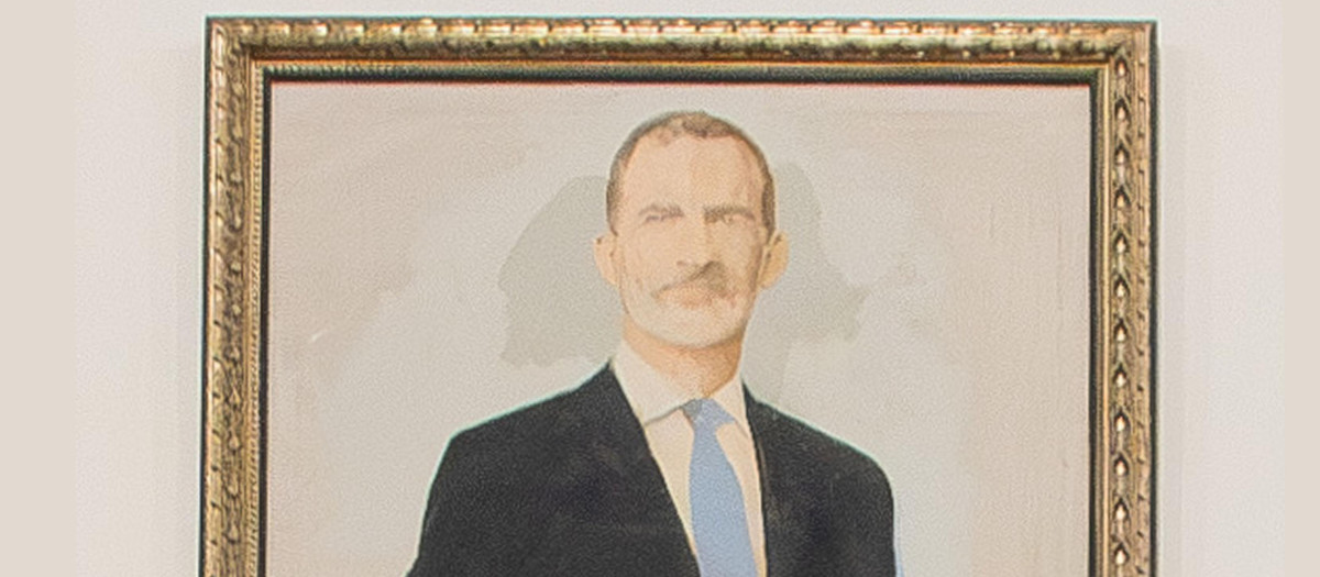 Retrato de SM Felipe VI en el Paraninfo de la Universidad de Salamanca
