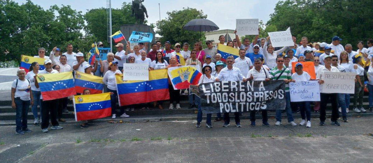 Familiares de presos políticos de Venezuela exigen su liberación