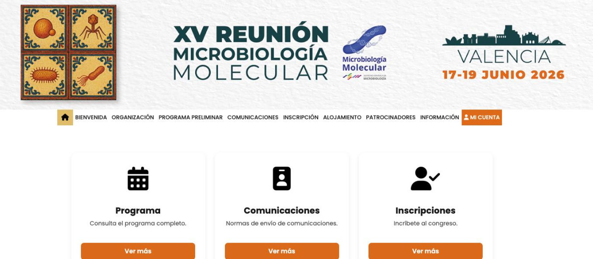 Cartel de la XV Reunión del Grupo de Microbiología Molecular de la Sociedad Española de Microbiología