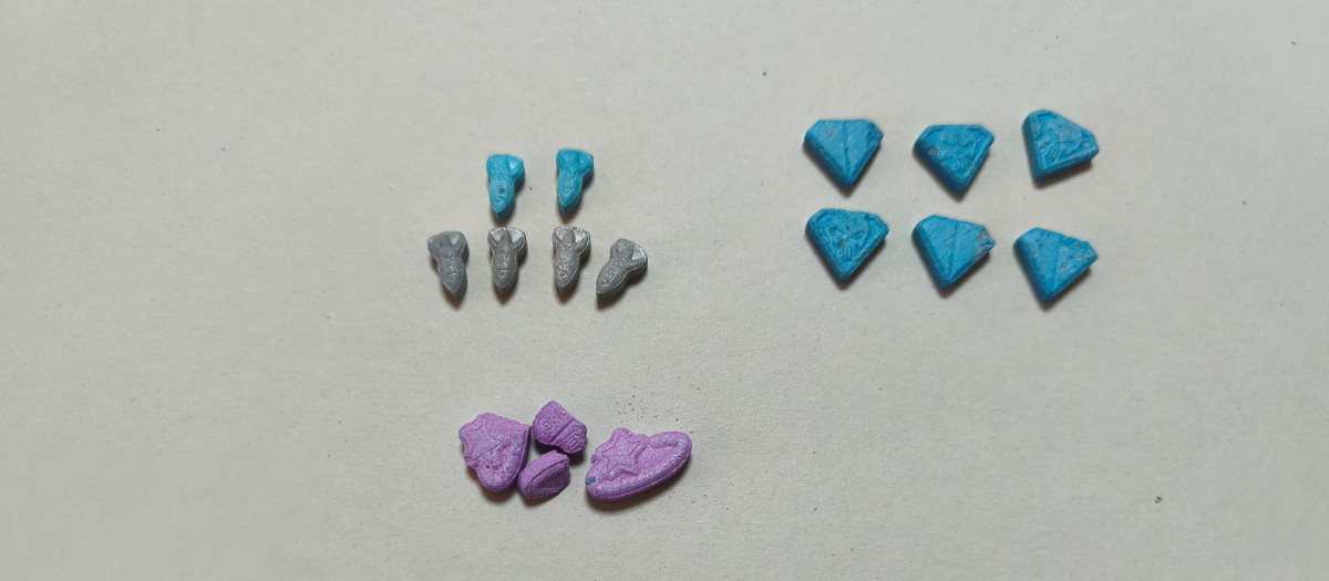 Pastillas de éxtasis intervenidas por la Guardia Civil en Villanueva de Córdoba